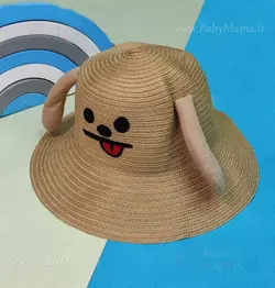 کلاه حصیری عروسکی گوشدار