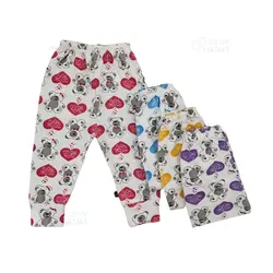 شلوار تک اعلا چاپی خرس و قلب