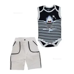 دو تیکه راه راه giggles مدل کوسه