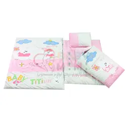 سرویس خواب مخمل TiTi Baby  گلدوزی خرس و ابر