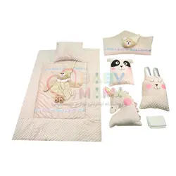 سرویس رو تختی مخمل توپی ROYA مدل فانتزی