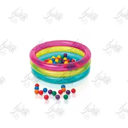 استخر توپ بادی اینتکس مدل سه حلقه شیشه ای