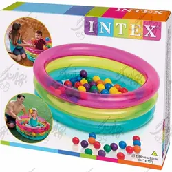 استخر توپ بادی اینتکس مدل سه حلقه شیشه ای