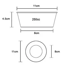 کاسه یکبار مصرف خورشتی درب دار قرمز بسته 1۰ عددی رویا