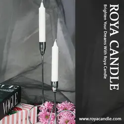 شمع دینر ۱۴ بسته ۵ عددی نارنجی شمع رویا