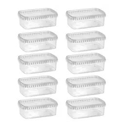 ظرف یکبار مصرف مایکروویوی ۱۰۰۰ طب پلاستیک بسته ۱۰ عددی