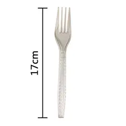 چنگال یکبارمصرف رم بی رنگ طب بسته 25 عددی