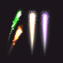 مشعل شادی دستی بسته ۵ عددی