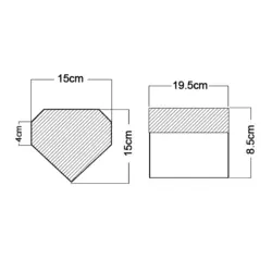 جعبه هدیه الماس مشکی سایز 1
