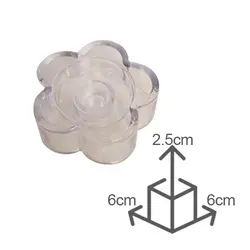 جا شمعی یکبار مصرف دو کاره طرح گل