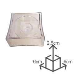 جا شمعی یکبار مصرف دو کاره طرح مربع