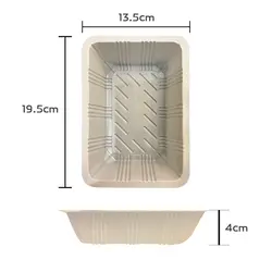 ظرف غذا یکبار مصرف بسته ۵۰ عددی آکو پلیمر