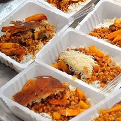 ظرف غذا یکبار مصرف بسته ۵۰ عددی آکو پلیمر