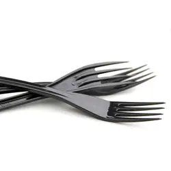چنگال یکبارمصرف موج مشکی طب بسته 50 عددی