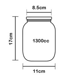 جار یکبار مصرف 1300 سی سی بسته 6 عددی