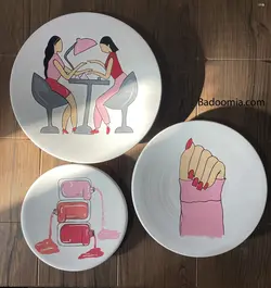 دیوارکوب سه تکه ناخن کار ❤️ | فروشگاه اینترنتی بادومیا