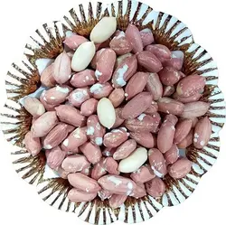 بادام زمینی یك كیلویی برشته درشت تازه سوغاتی آستانه بادومیا ❤️