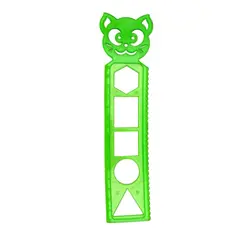 قیمت و خرید خط کش 15 سانتی متر شابلون دار ژله ای - بدر ایران