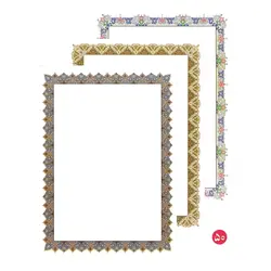 قیمت و خرید کاغذ تذهیب گلاسه A4 بسته 50 عددی - بدر ایران