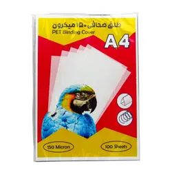 قیمت و خرید طلق شفاف A4 بسته 100 عددی 150 میکرون PET - بدر ایران