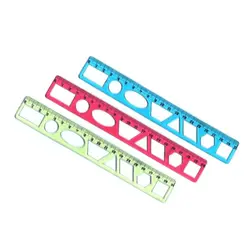 خط کش 20 سانتی متری شابلون دار ژله ای باریک