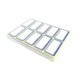 برچسب دور آبی 4x2 سانتی متر بسته 100 عددی