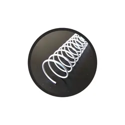 فنر مارپیچ فلزی سفید بسته 100 عددی سایز 16 سوپربایند