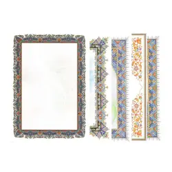 کاغذ تذهیب گلاسه A4 بسته 100 عددی