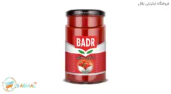 رب گوجه فرنگی شیشه ای 650 گرمی بدر