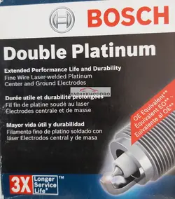 شمع  پایه کوتاه سوزنی دو سر پلاتینیوم بوش ساخت آلمان 8106