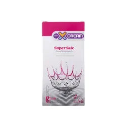 کاندوم اسپرم کش ایکس دریم Xdream مدل Super Safe بسته 12 عددی