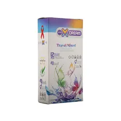 کاندوم ایکس دریم Xdream مدل Travel Mixed بسته 12 عددی