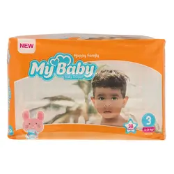 پوشک مای بیبی آبی سری خانواده شاد سایز 3