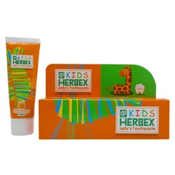 خمیر دندان ژله ای کودک با طعم پرتقالی هربکس 60 میل