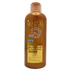 روغن برنزه کننده و ویتامینه SPF4 سی گل حاوی اکلیل طلایی 250 میل