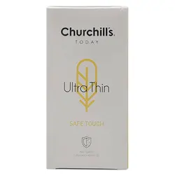 کاندوم بسیار نازک اسپرم کش چرچیلز Churchills مدل Safe Tuch بسته 12 عددی