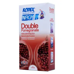 کاندوم تاخیری انار ناچ کدکس KODEX مدل Double Pomegranate بسته 12 عددی