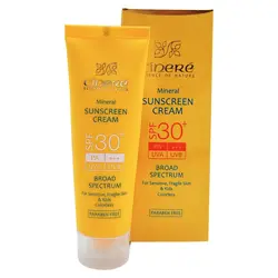 کرم ضد آفتاب کودک SPF30 سینره مناسب پوست حساس حجم 50 میل