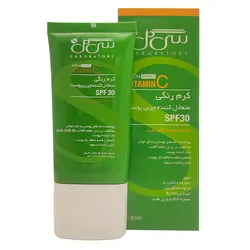 کرم رنگی SPF30 متعادل کننده چربی پوست حاوی ویتامین C سی گل 40 میل