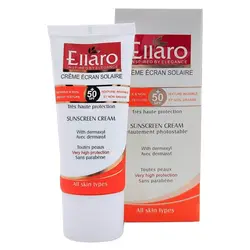 کرم ضد آفتاب بی رنگ SPF50 الارو انواع پوست 50 میل