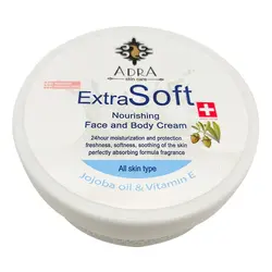 کرم مرطوب کننده دست و صورت کاسه ای حاوی روغن جوجوبا آدرا حجم 200 میل