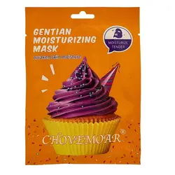 ماسک ورقه ای صورت CHOVEMOAR حاوی گیاه جنتیانا 25 میل