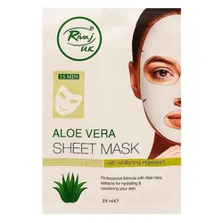 ماسک ورقه ای صورت Rivaj UK حاوی آلوئه ورا حجم 25 میل