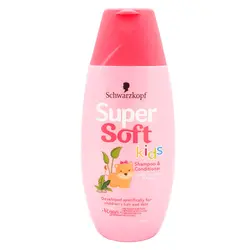 شامپو و نرم کننده کودک Schwarzkopf مدل سوپر سافت حجم 250 میل