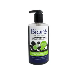 ژل شستشوی صورت بیوره BIORÉ پوست چرب مدل زغال فعال 200 میل