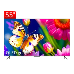 تلویزیون QLED UHD 4K هوشمند google TV تی سی ال مدل C635i سایز 55 اینچ