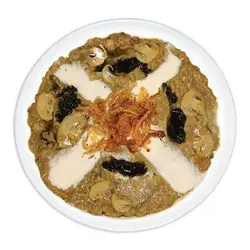 کنسرو آش شله قلمکار با قارچ 475 گرمی-سه قارچ