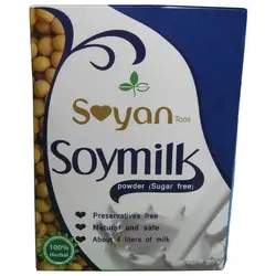 پودر آماده شیر سویا غیر لبنی بدون شکر 450 گرمی-توس سویا(سویان)