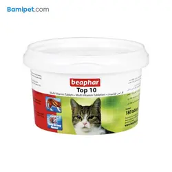 خرید قرص مولتی ویتامین گربه مدل تاپ10 - پت شاپ بامی پت