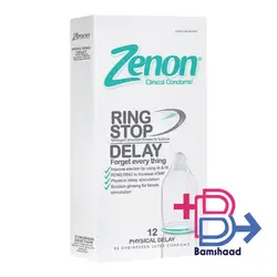 کاندوم تاخیری گیاهی زنون مدل Ring Stop بسته 12 عددی